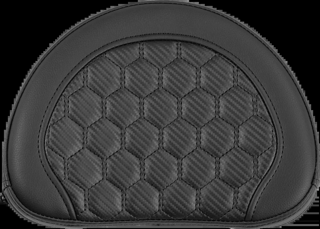 Saddlemen Contoured Sissy Bar Pad - Honeycomb - Black Stitch - 2" Thick - 051319000