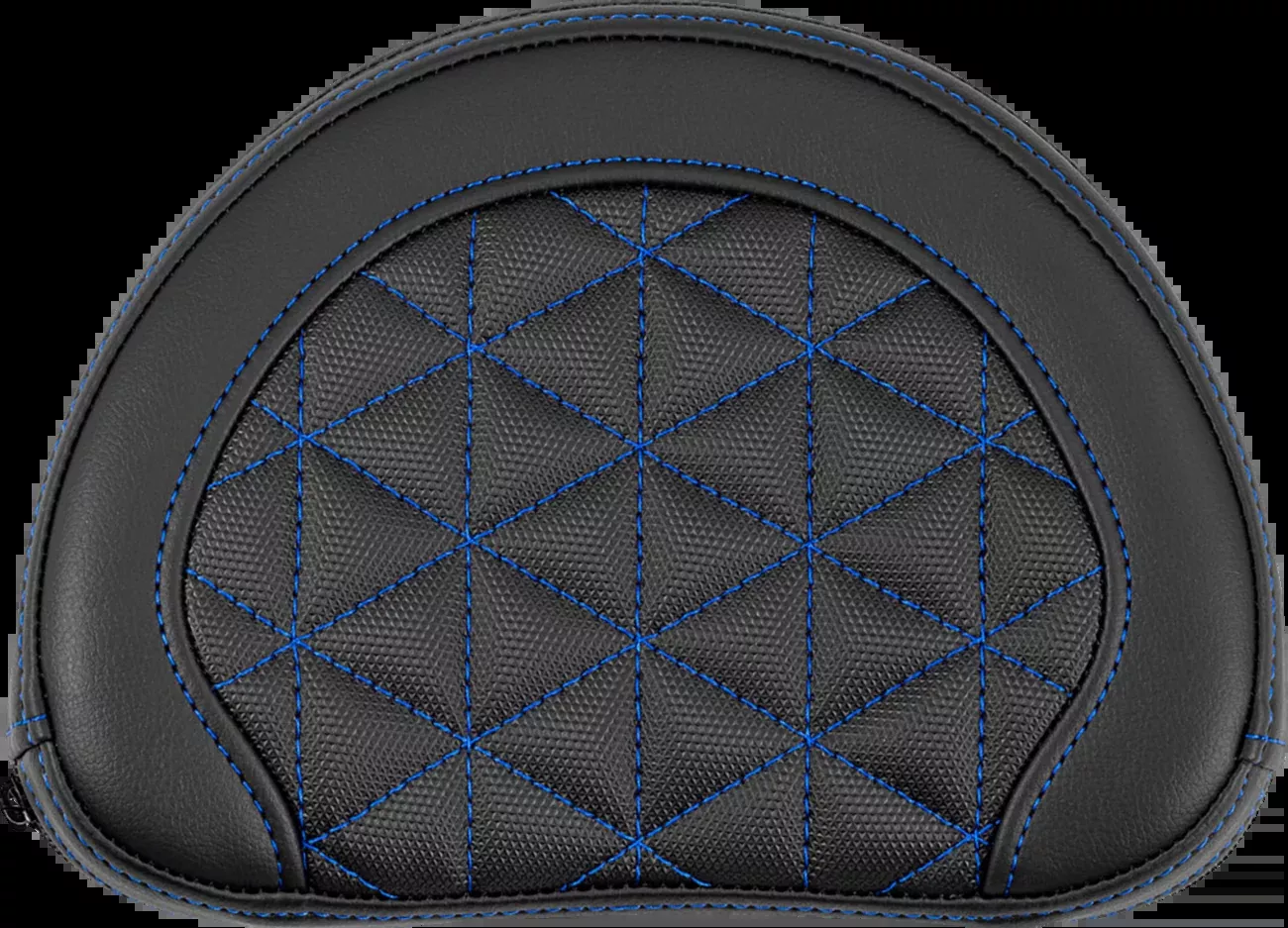 Saddlemen Contoured Sissy Bar Pad - Tri-Gripper - Blue Stitch - 2" Thick - 051321101