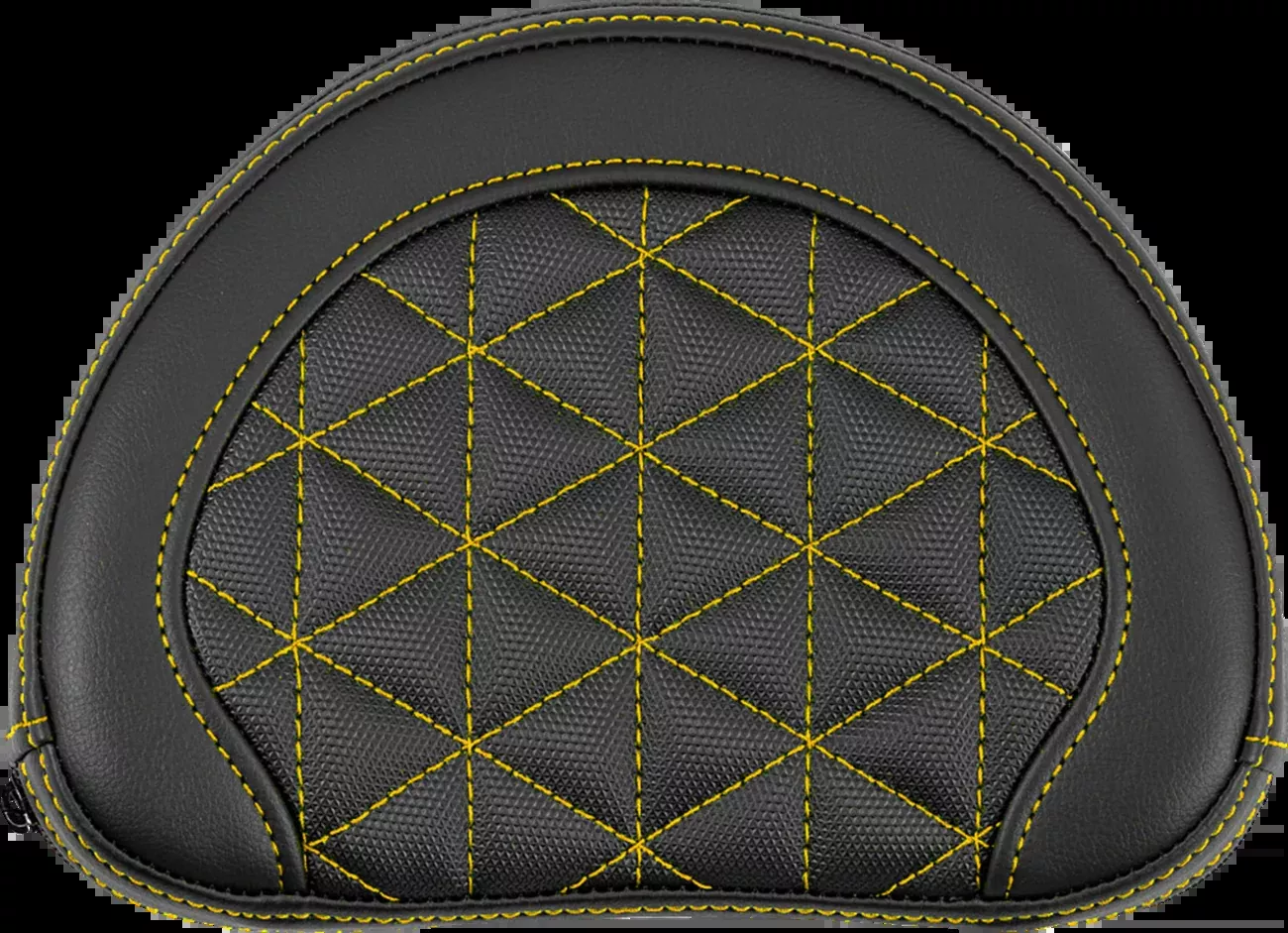 Saddlemen Contoured Sissy Bar Pad - Tri-Gripper - Gold Stitch - 2" Thick - 051321107