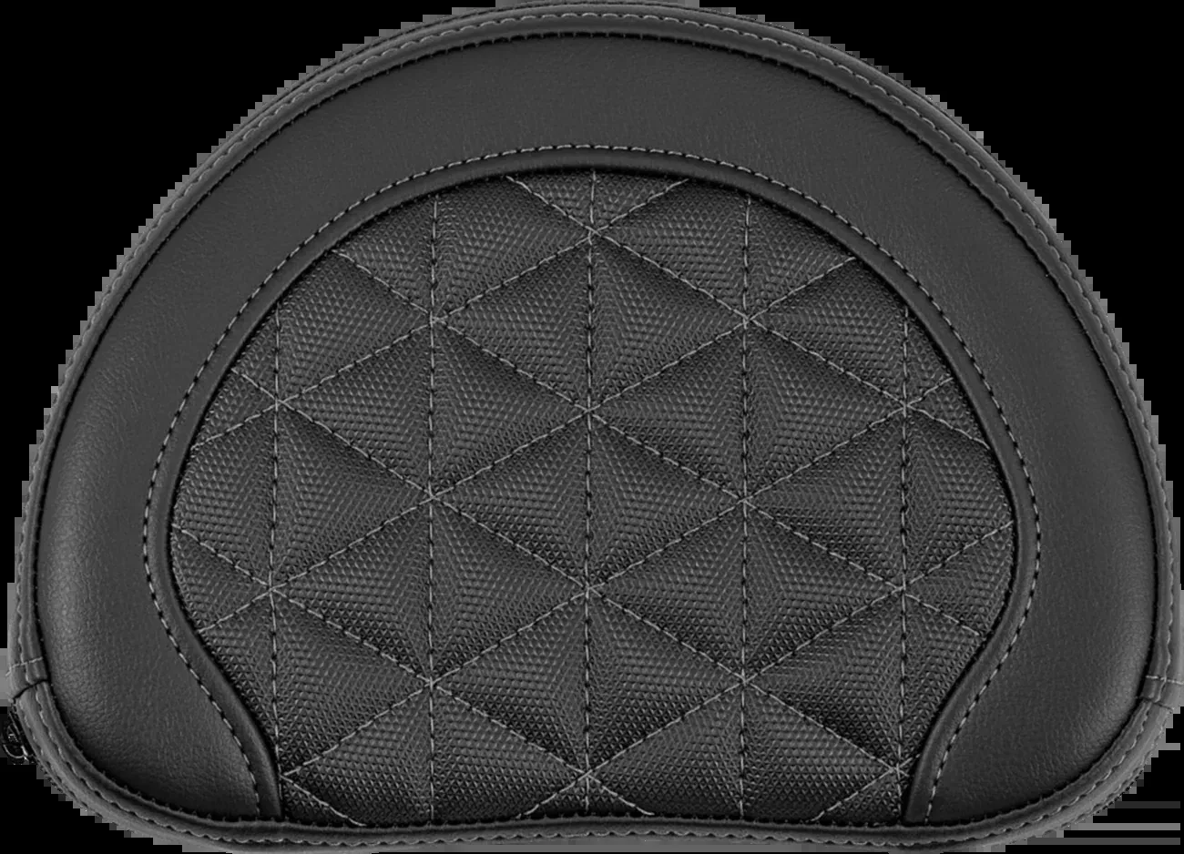 Saddlemen Contoured Sissy Bar Pad - Tri-Gripper - Gray Stitch - 2" Thick - 051321102