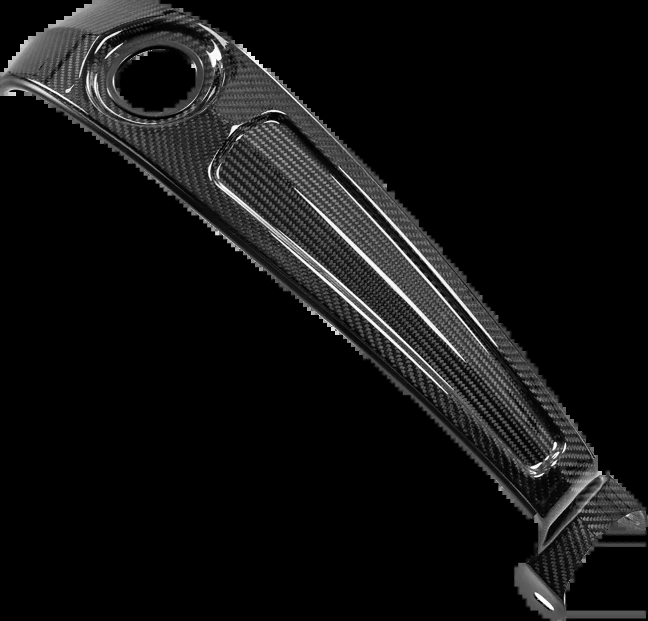 Saddlemen Dash Console - Center Fill - Carbon Fiber/Gloss - Harley-Davidson - Softail - CF-818-30-002