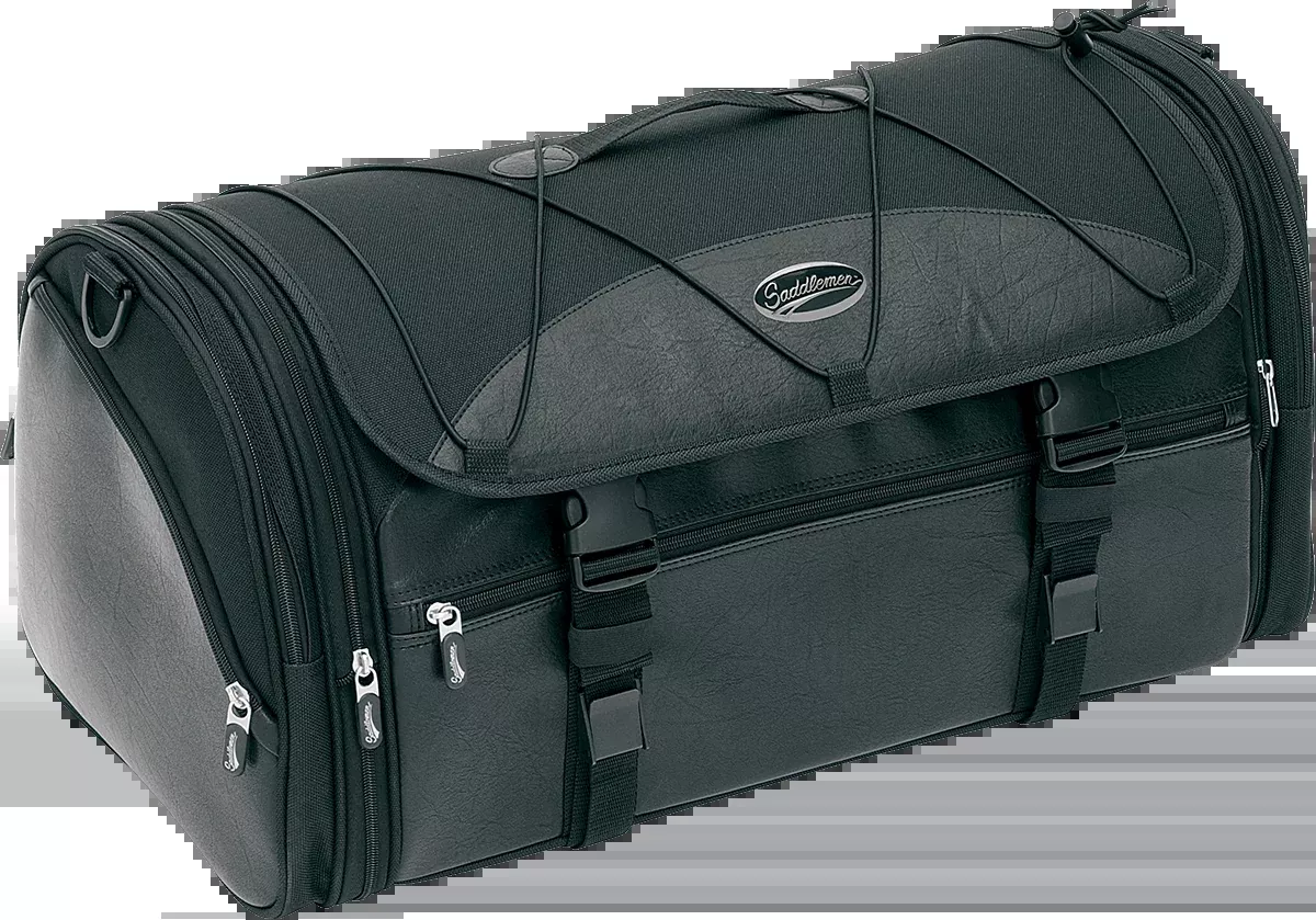 Saddlemen Deluxe Rear Universal Motorcycle Tour Pak Rack Luggage Bag Harley