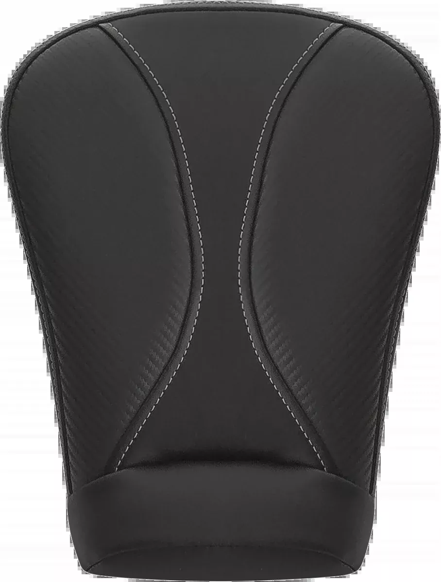 Saddlemen Dominator Pillion Pad - Extended Reach - Black w/ Gray Stitching - FL '08-'25 - 808-07B-0162EXT
