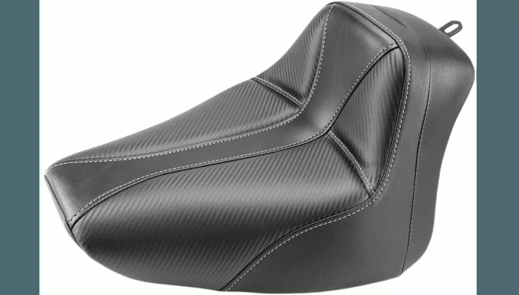 Saddlemen Dominator Solo Seat for '00-06 Softail Models - Gray Stitching