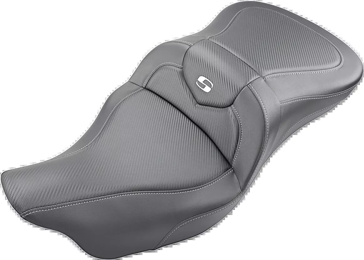 Saddlemen Extended Reach Roadsofa™ Seat - Carbon Fiber - without Backrest - FL '08-'24 - 808-07B-186