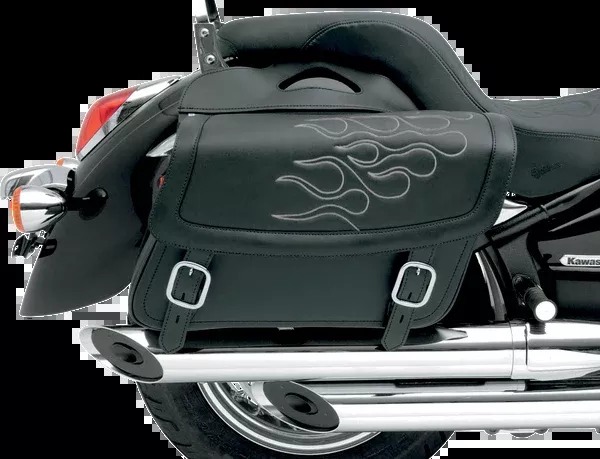 Saddlemen Flame Saddlebag – Silver – Jumbo