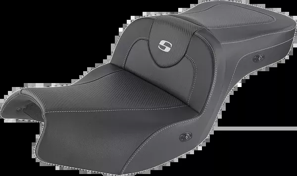 Saddlemen Heated Roadsofa™ Carbon Fiber Seat - Without Backrest - Black - Indian '20-'24
