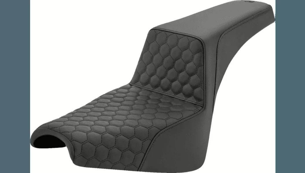 Saddlemen Honeycomb Step-Up Seat for '18-Up Harley Davidson Street Bob FXBB and Standard FXST Models