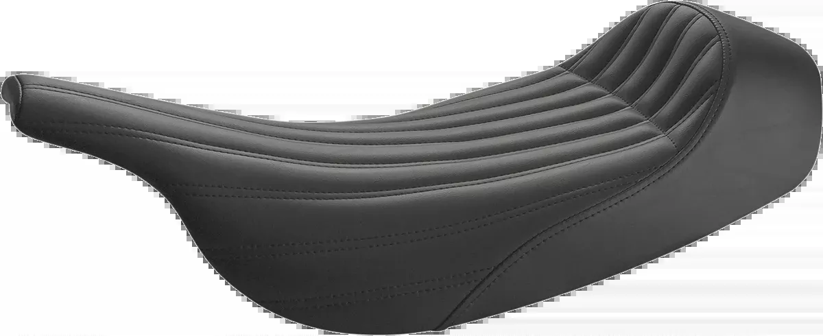 Saddlemen Knuckle Solo Seat - Ribbed - Black - FLH/FLT '97-'07 - 897-07-0023