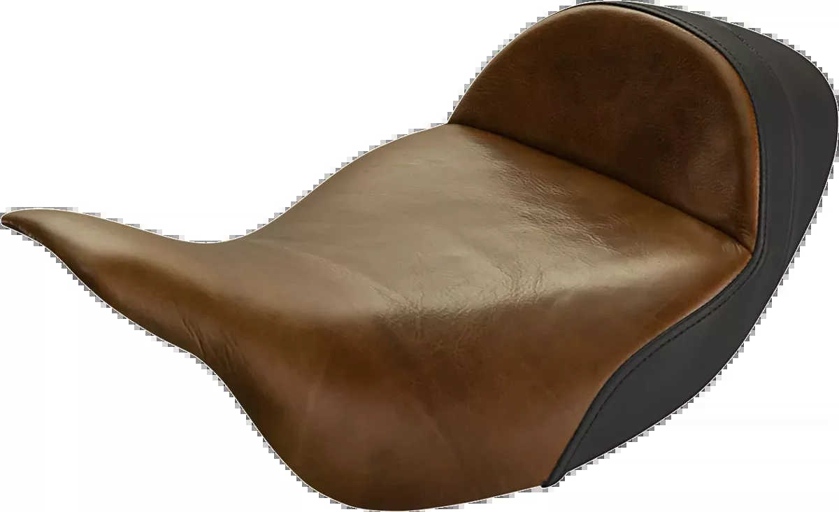 Saddlemen Lariat Solo Seat - Extended Reach - Distressed Brown - FL '08-'24 - 808-07B-0041EXT