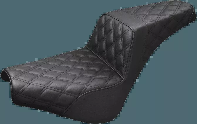 Saddlemen LS Step Up Seats for '18-24 Harley Davidson Softail FLDE, FLSL, FLHC - Black (Choose from 3 Styles)