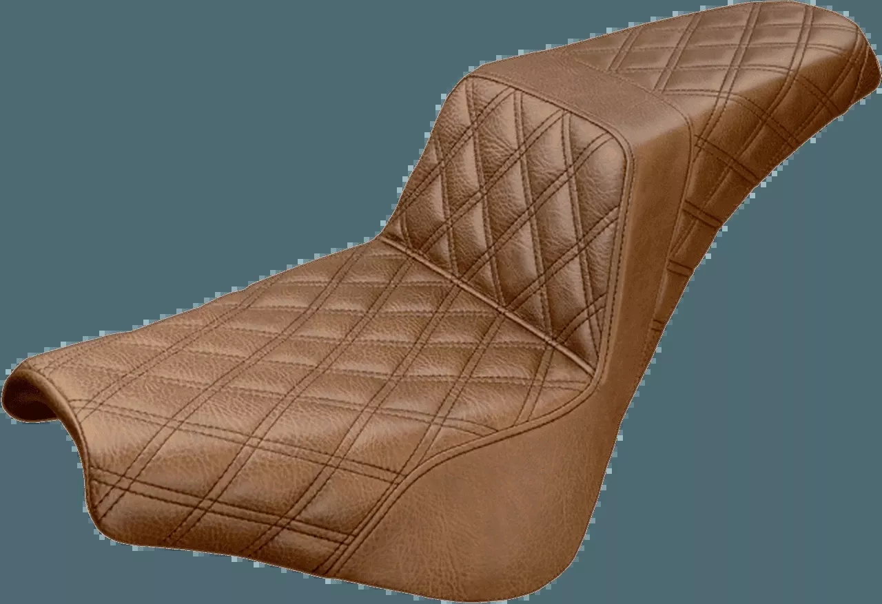 Saddlemen LS Step Up Seats for '18-Up Harley Davidson Softail Low Rider and Sport Glide - Brown (Choose from 3 Styles)
