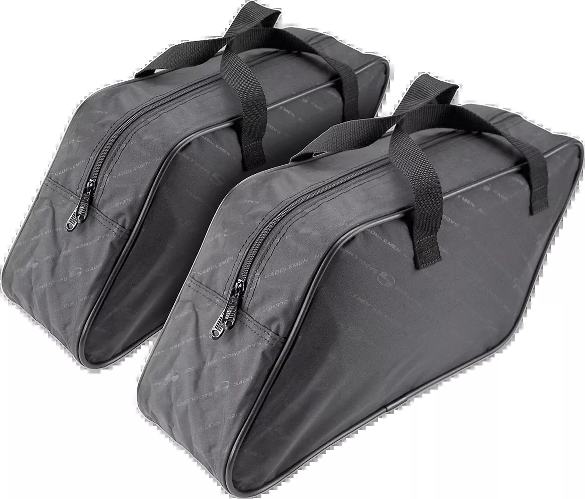 Saddlemen Pair Black Textile Saddlebag Medium Universal Liners Touring