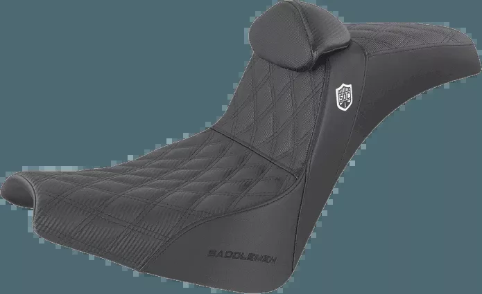 Saddlemen Pro Series SDC Performance Gripper LS Seat with Driver Backrest for '18-Up Harley Davidson Street Bob FXBB