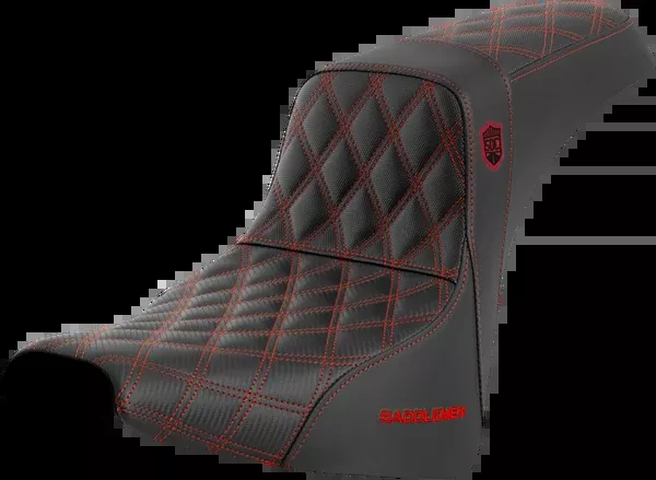 Saddlemen Pro Series SDC Performance Seat - W/O Backrest - Red Stitch - FXBB/FXST '18-'23