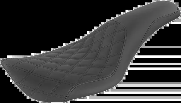 Saddlemen Profiler Seat - Front Lattice/Rear Smooth - Black - FXDWG '96-'03