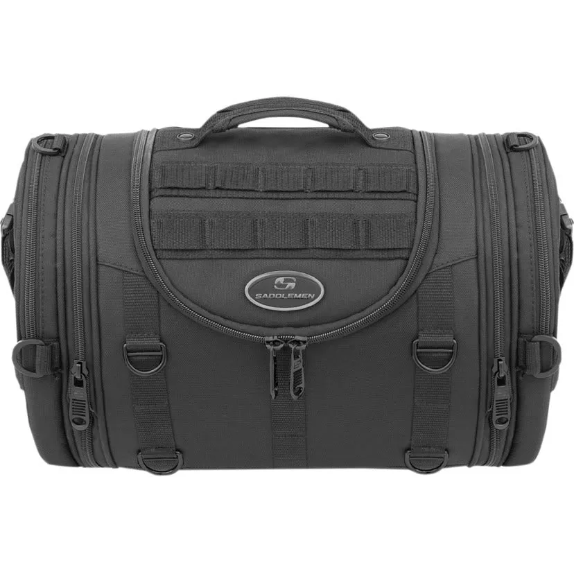 Saddlemen R1300LXE Black Tactical MOLLE Roll Bag Luggage Harley & Metric