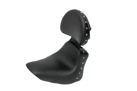 Saddlemen Renegade Heels Down Solo Seat for '06-17 FLSTN & '06-17 FLSTCw/ Driver Backrest and Studs