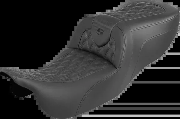 Saddlemen Roadsofa™ Carbon Fiber Seat - Lattice Stitch - Without Backrest - FLRT/FLTRT '15-'25