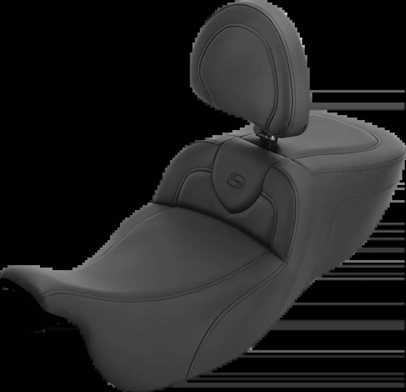Saddlemen Roadsofa™ Extended Reach Seat - with Backrest - Plain - FLRT/FLTRT '15-'25 - 815-07-188BR