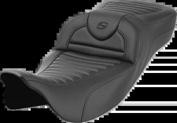 Saddlemen Roadsofa™ Extended Reach Seat - Without Backrest - Tuck-N-Roll - FL '08-'24