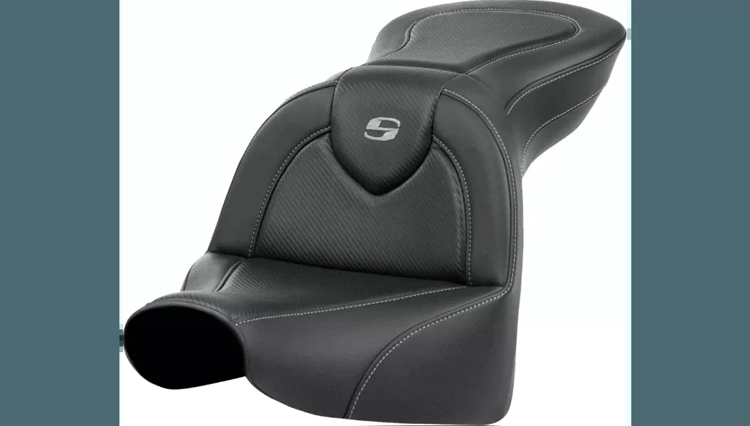 Saddlemen Roadsofa Seat for '18-20 Harley Davidson Softail Breakout - Carbon Fiber