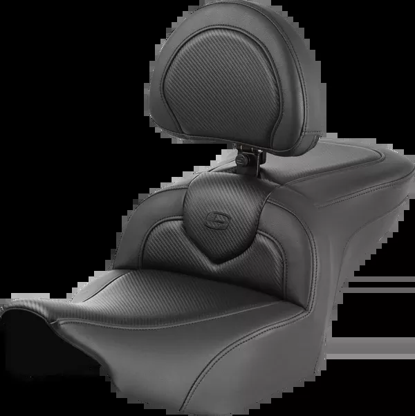 Saddlemen RoadSofa™ Seat - Carbon Fiber - With Backrest - FLTR/FLHX '23-'24