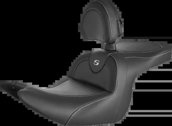 Saddlemen Roadsofa™ Seat - Carbon Fiber - With Backrest - GL1800 '18-'24