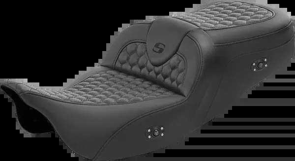 Saddlemen RoadSofa™ Seat - Honeycomb - Without Backrest - Heated - FL '08-'23