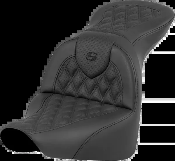 Saddlemen RoadSofa™ Seat – Lattice Stitch – Without Driver Backrest – FLFB/FXBR ’18-’24