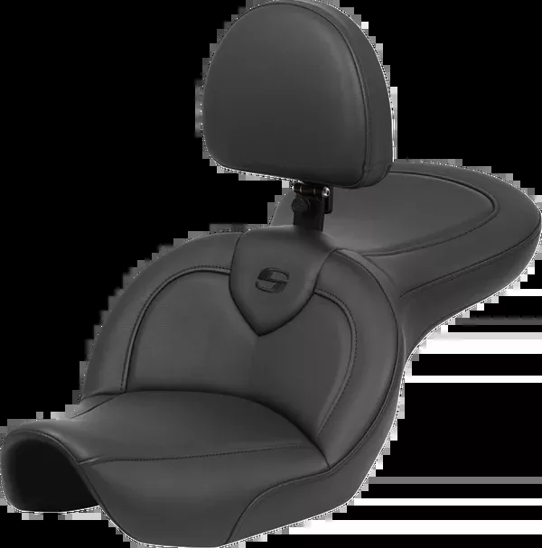 Saddlemen Roadsofa™ Seat - With Backrest - Black - FXDWG '96-'23