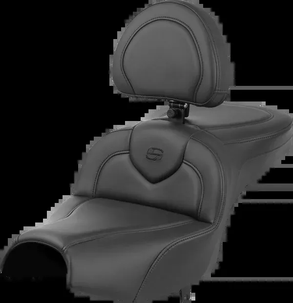 Saddlemen Roadsofa™ Seat - With Backrest - Black - Indian Pursuit '22-'24
