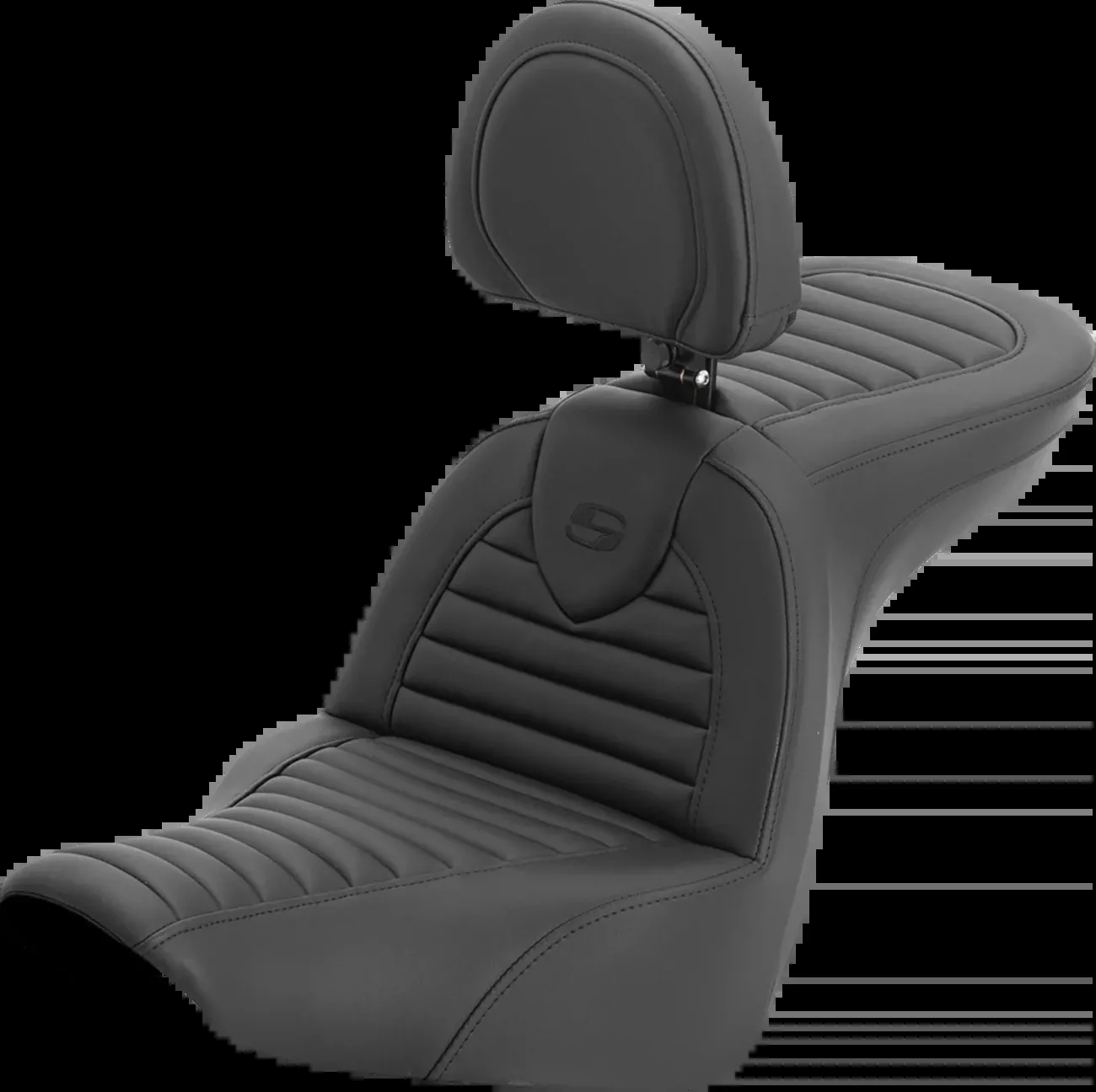 Saddlemen Roadsofa™ Seat - with Backrest - Tuck-n-Rolll - FL/FX '18-'26 - 818-29-202B0