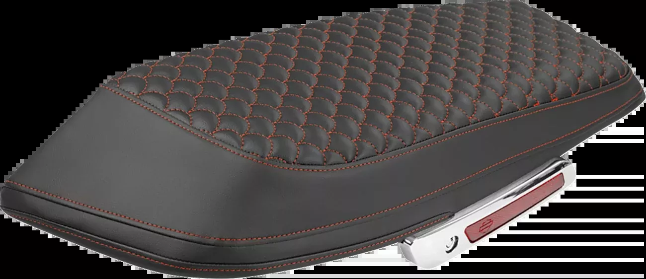 Saddlemen Saddlebag Lid Covers - Dragon Scale - Red Stitch - FLH/FLT '23-'25 - L870-23-20904