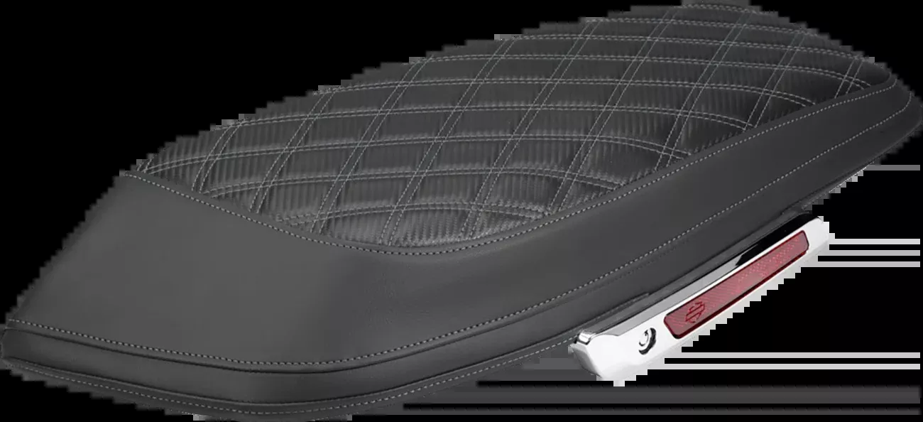 Saddlemen Saddlebag Lid Covers - Lattice - Carbon Fiber - Gray Stitch - FLH/FLT '23-'26 - L870-23-20702