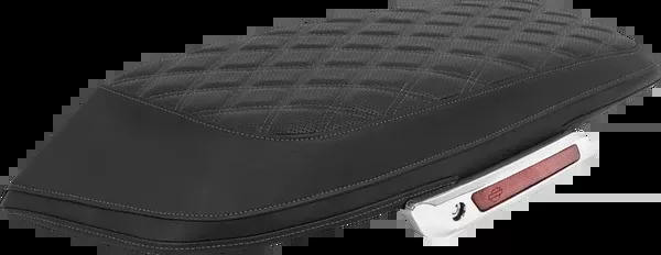 Saddlemen Saddlebag Lid Covers – Lattice – Gray Stitch – FLH/FLT ’23-’25