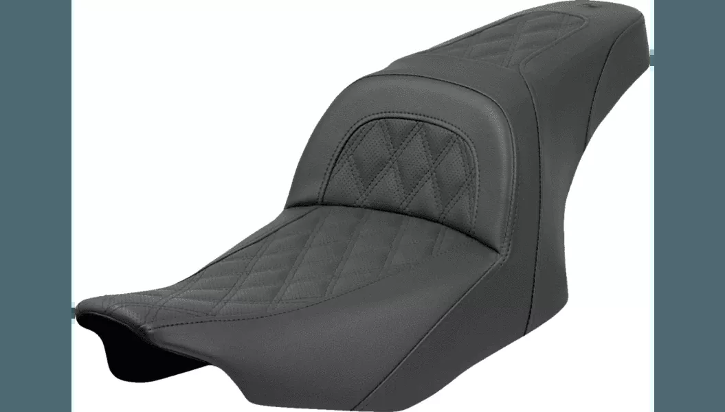 Saddlemen Slim Seat for '24-Up Harley Davidson Street Glide, Road Glide and '23-24 CVO FLHXSE, CVO FLTRSE - Lattice Stitch