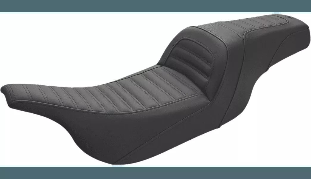Saddlemen Slim Seat for '97-07 Harley Davidson FLH/FLT Touring - Slim Roll & Pleat Seat