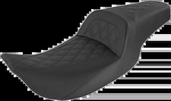 Saddlemen Slim Seat - Black - Lattice Stitch - '99-'07 FL