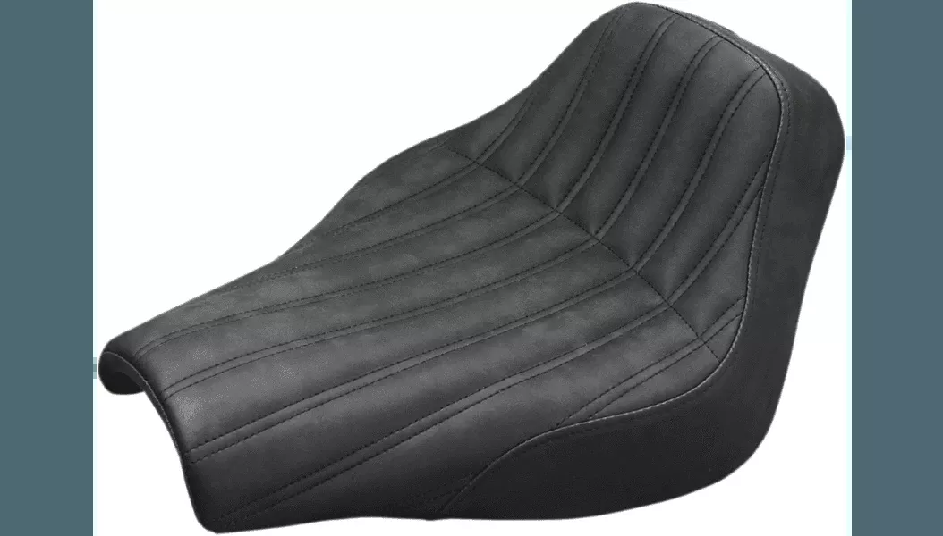 Saddlemen Solo Knuckle Renegade Seat for '18-26 Harley Davidson Street Bob FXBB and Softail Standard FXST Models - Black