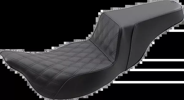 Saddlemen Step-Up Seat - Extended Reach - Front Lattice Stitch - FL '08-'24