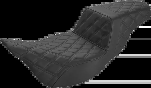 Saddlemen Step-Up Seat - Extended Reach - Full Lattice Stitch - Black - FL '08-'24