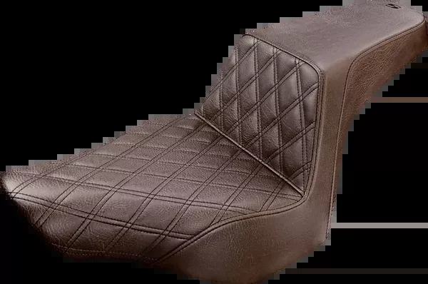 Saddlemen Step-Up Seat - Front Lattice Stitch - Brown - FXSB