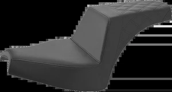 Saddlemen Step-Up Seat - Front Smooth/Rear Lattice Stitch - Black - Chief