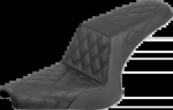 Saddlemen Step-Up Seat - Full Lattice Stitch - Black - Bolt '13-'24