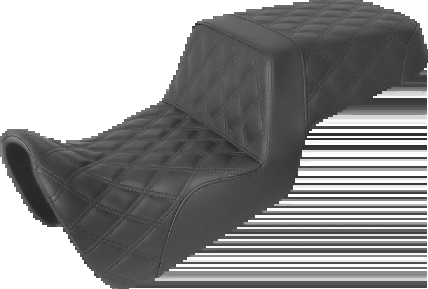 Saddlemen Step-Up Seat - Full Lattice Stitch - Black - Pan America '21-'24 - 821-34-175