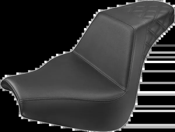 Saddlemen Step-Up Seat - Rear Lattice Stitch - Black - FXBR/S '18-'20