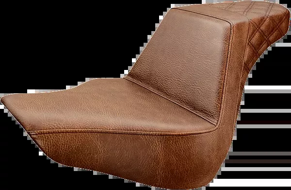 Saddlemen Step-Up Seat - Rear Lattice Stitch - Brown - FL/FX '18-'24