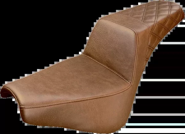 Saddlemen Step-Up Seat – Rear Lattice Stitch – Brown – FX ’18-’24
