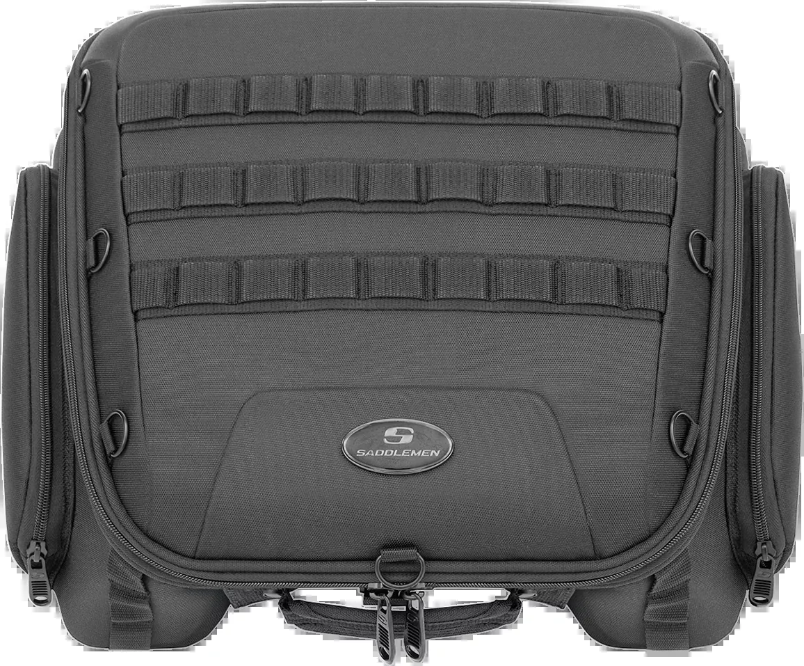 Saddlemen Tactical Black Universal Motorcycle Rear Tail Bag Harley Davidson